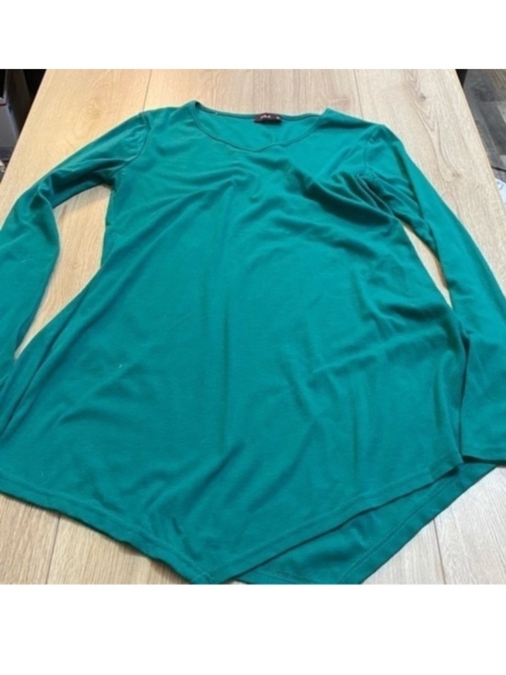Doublju Teal Green Long Sleeve Women's Top shirt